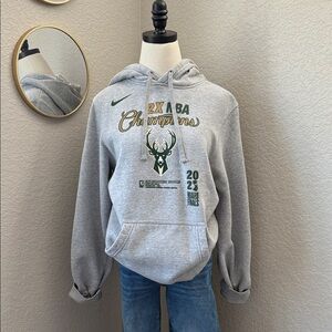 Milwaukee Bucks Gray NBA Champions Hoodie